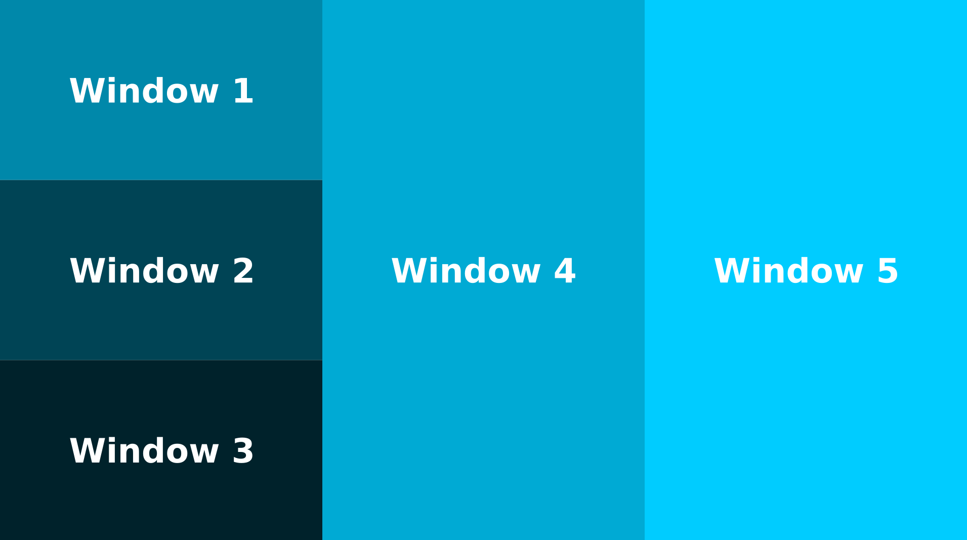 i3wm tiled windows